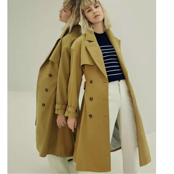 Women’s Pleated Back Trench Coat Nili Lotan x Target Khaki 3X - Picture 3 of 8